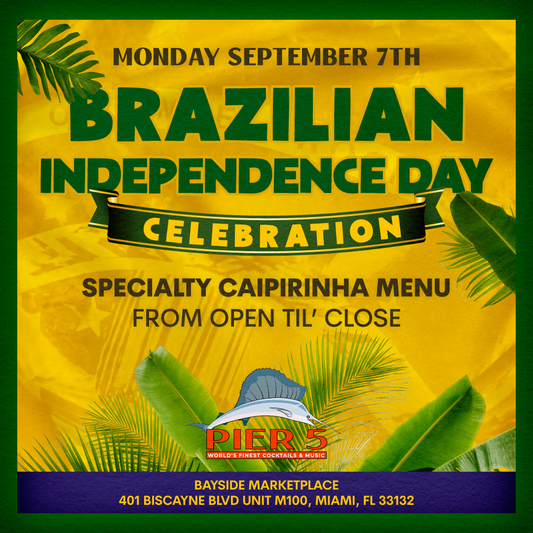 Brazilian Independence Day event flyer